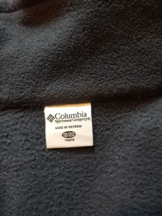 Anorak Columbia Rojo y Blanco