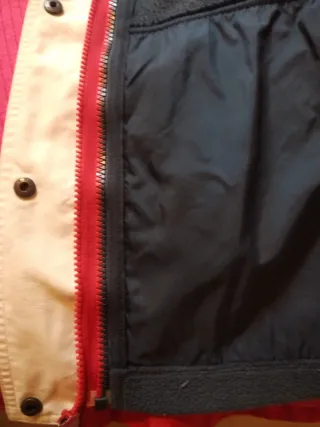 Anorak Columbia Rojo y Blanco