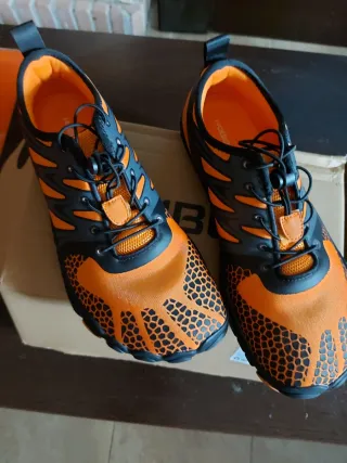 Zapatillas Hobibear Naranja y Negro