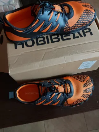 Zapatillas Hobibear Naranja y Negro