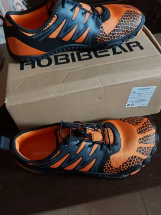Zapatillas Hobibear Naranja y Negro