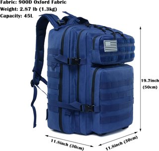 Mochila Táctica 50L Unisex Camping Gym