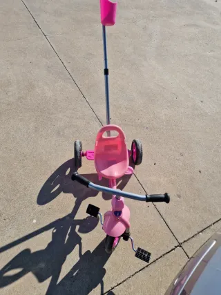 Triciclo infantil rosa