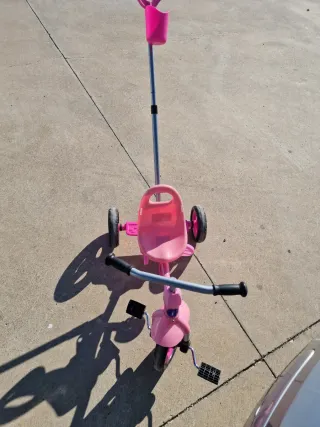 Triciclo infantil rosa