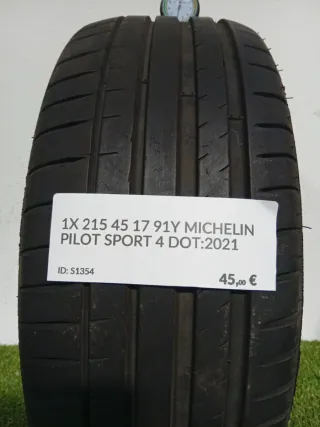 215 45 17 91Y MICHELIN PILOT SPORT 4