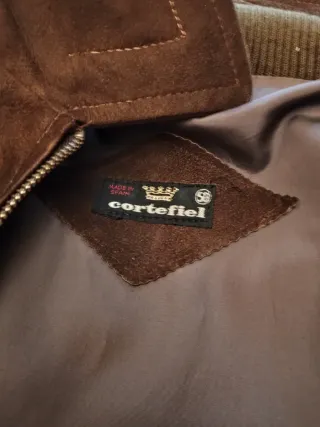 Chaqueta Cortefiel Ante Marrón Talla 50 - precio n