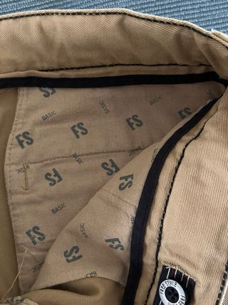 Pantalones camel  FREESTYLE con adaptador cintura