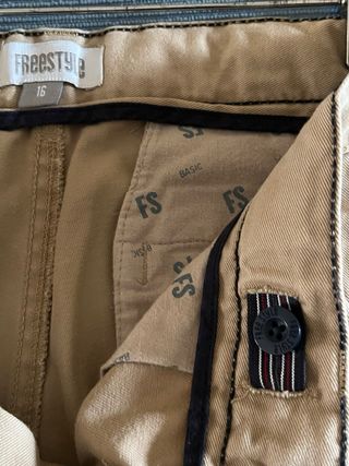 Pantalones camel  FREESTYLE con adaptador cintura