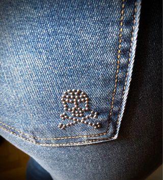 Vaqueros Scalper Talla 38 con Calavera