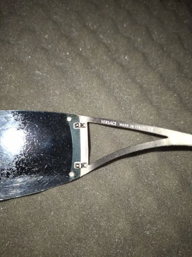 Gafas Versace Negras y Plateadas