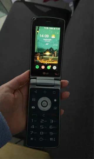 LG folder X100S Flip Phone - Nero/Argento