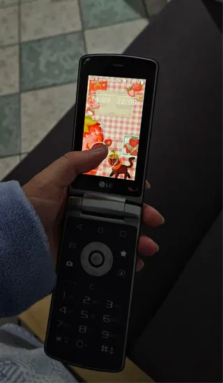 LG folder X100S Flip Phone - Nero/Argento