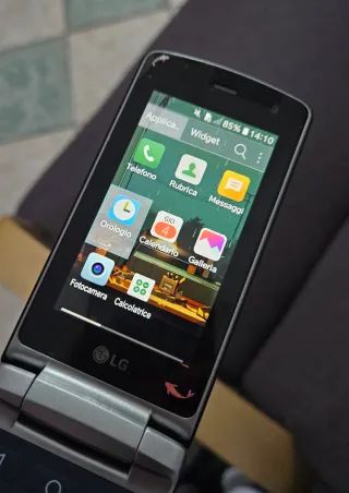 LG folder X100S Flip Phone - Nero/Argento