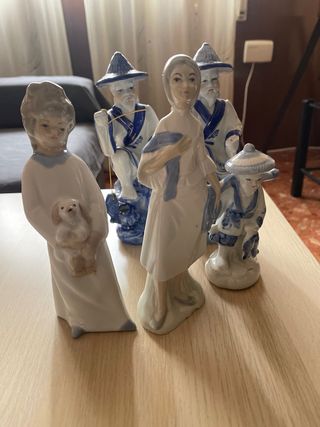 Lote figuras porcelana colección