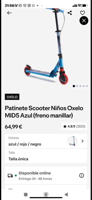 Patinete Oxelo Azul