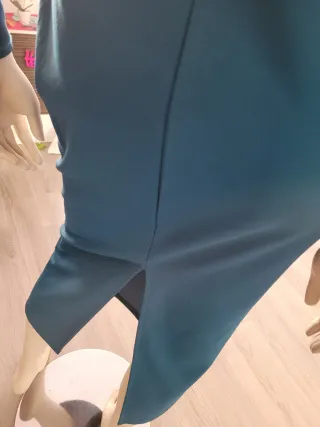 Vestido fiesta azul con lentejuelas