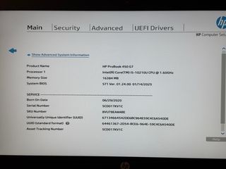 HP Probook 450 G7 i5 10th Gen 16GB RAM