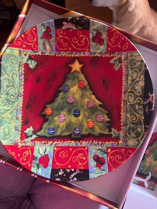 Piatto decorativo albero di Natale