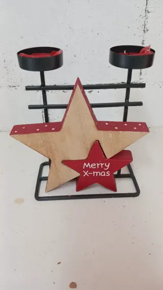 Portacandele Stelle Natalizie