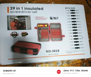 Set destornilladores aislados 29 en 1