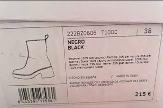 Botas Bimba y Lola Piel Negras