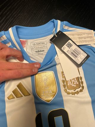 Camiseta Argentina Messi Niño 164 nueva y original