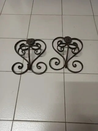Attaccapanni in ferro battuto a forma di cuore