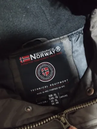Anorak  Geographical Norway Marrón con Capucha