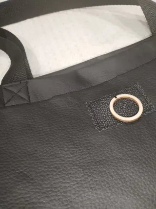 Bolso tote polipiel negro