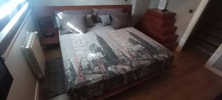 Cama +  Cómoda Marrón