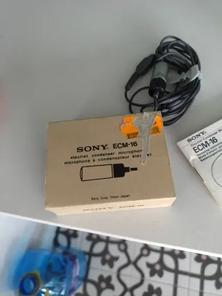 Micrófono Sony EMC-16 Electret Condenser