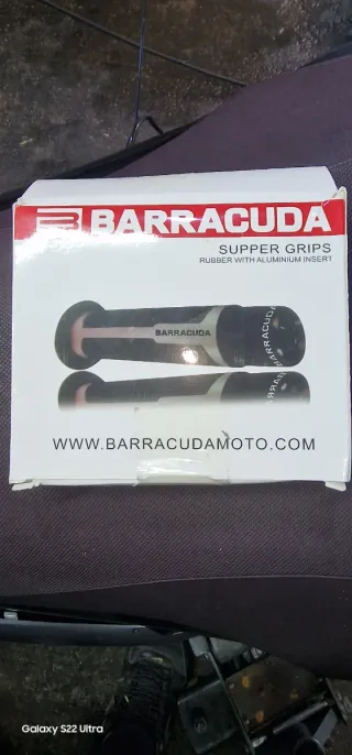 Manopole Scooter Barracuda Gomma Alluminio