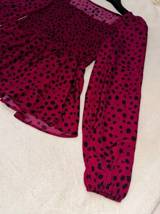 Camicetta donna maniche lunghe fantasia