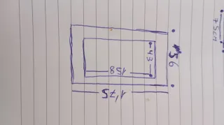 Ventana de aluminio.