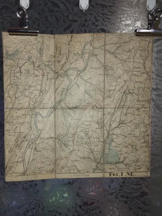 Antica Cartina telata Breonio 1:25.000