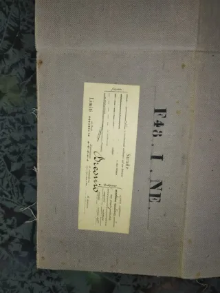 Antica Cartina telata Breonio 1:25.000