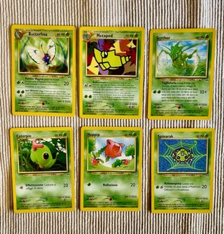 6 Carte Pokémon Neo Discovery (1 Rara)