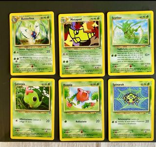 6 Carte Pokémon Neo Discovery (1 Rara)