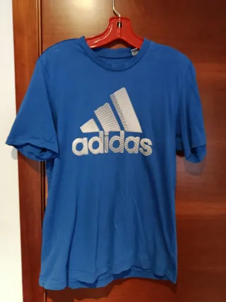 Camiseta Adidas Hombre Azul
