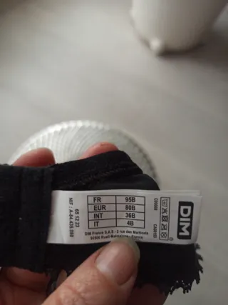 Sujetador negro encaje