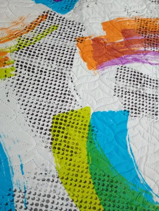 Colcha multicolor 135+2 fundas reversible