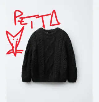 Jersey Zara Negro Trenzado