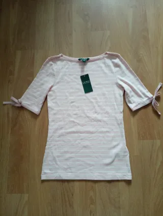 Camiseta Ralph Lauren Rayas Rosas
