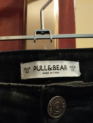 Tejanos pitillo tiro bajo negros