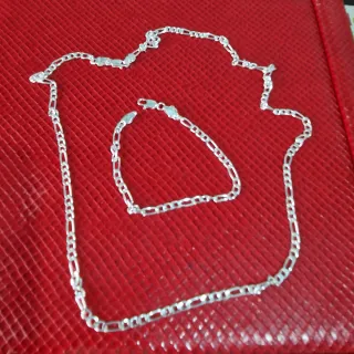 Cadena y pulsera de plata