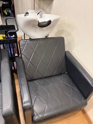 Lavacabezas Negro y Blanco