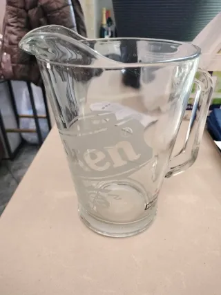 Brocca Heineken in Vetro Trasparente