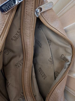 Borsa tracolla lunga Coveri Collection beige