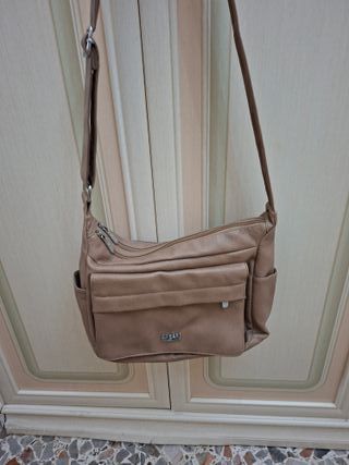 Borsa tracolla lunga Coveri Collection beige