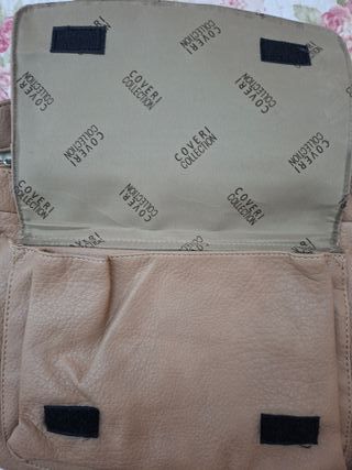 Borsa tracolla lunga Coveri Collection beige